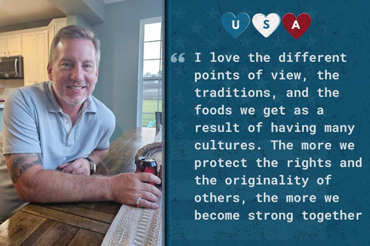 Picture of Dave and text about cultures, originality, and strength